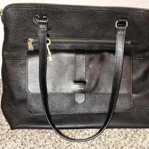 Black Leather Fossil Handbag